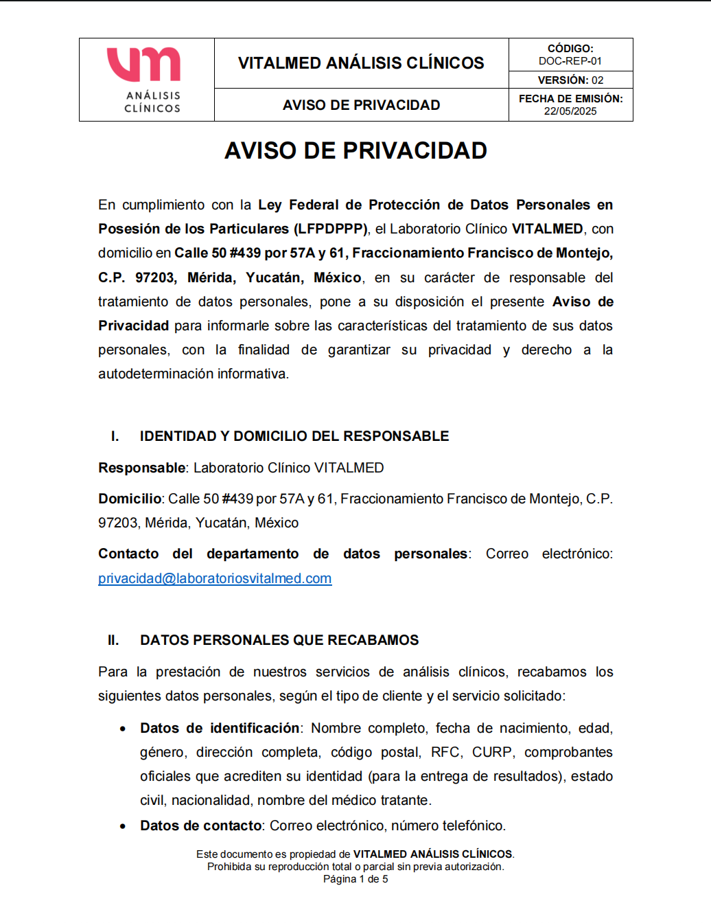 Aviso Privacidad